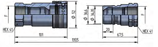 Cuplă rapidă PAO1 DN25 – BG 5 – ISO 25