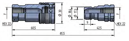 Cuplă rapidă PAOC DN10 – BG 2 – ISO 10