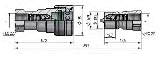 PBVX DN10 – BG 2 – ISO 10