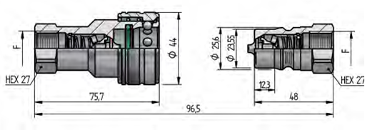 PBVX DN13 – BG 3 – ISO 12.5